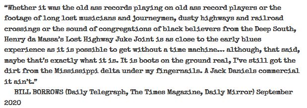 glowing review from the Times journalist Bill Borrows